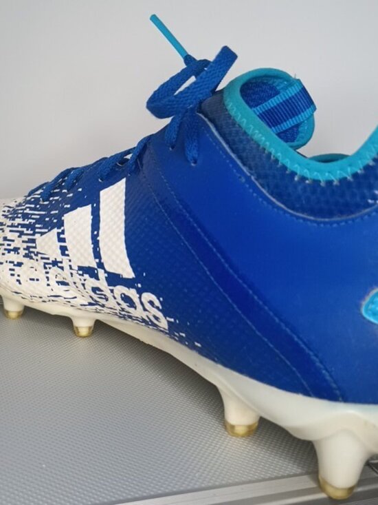 Adidas Adizero Scorch Football Cleats White Blue Men\'s Size 13.5 US 13 UK main image 15